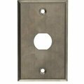 Swe-Tech 3C Outdoor Wall Plate w/ Water Seal, Stainless Steel , 1 Port, Single Gang FWT30X8-71001
